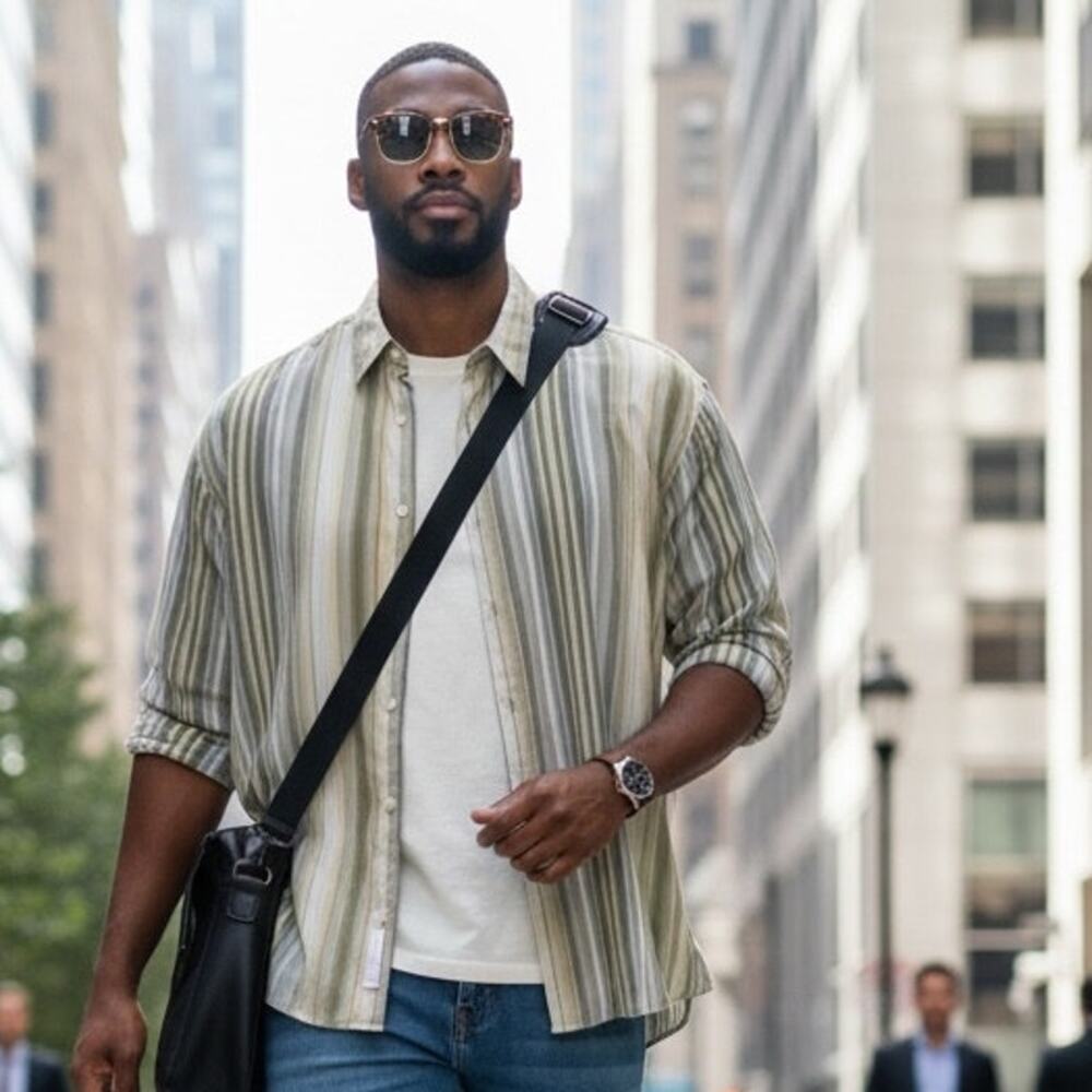 Tommy Bahama Button Shirt Mens XXL Yellow Green Striped Tencel Lyocell Preppy